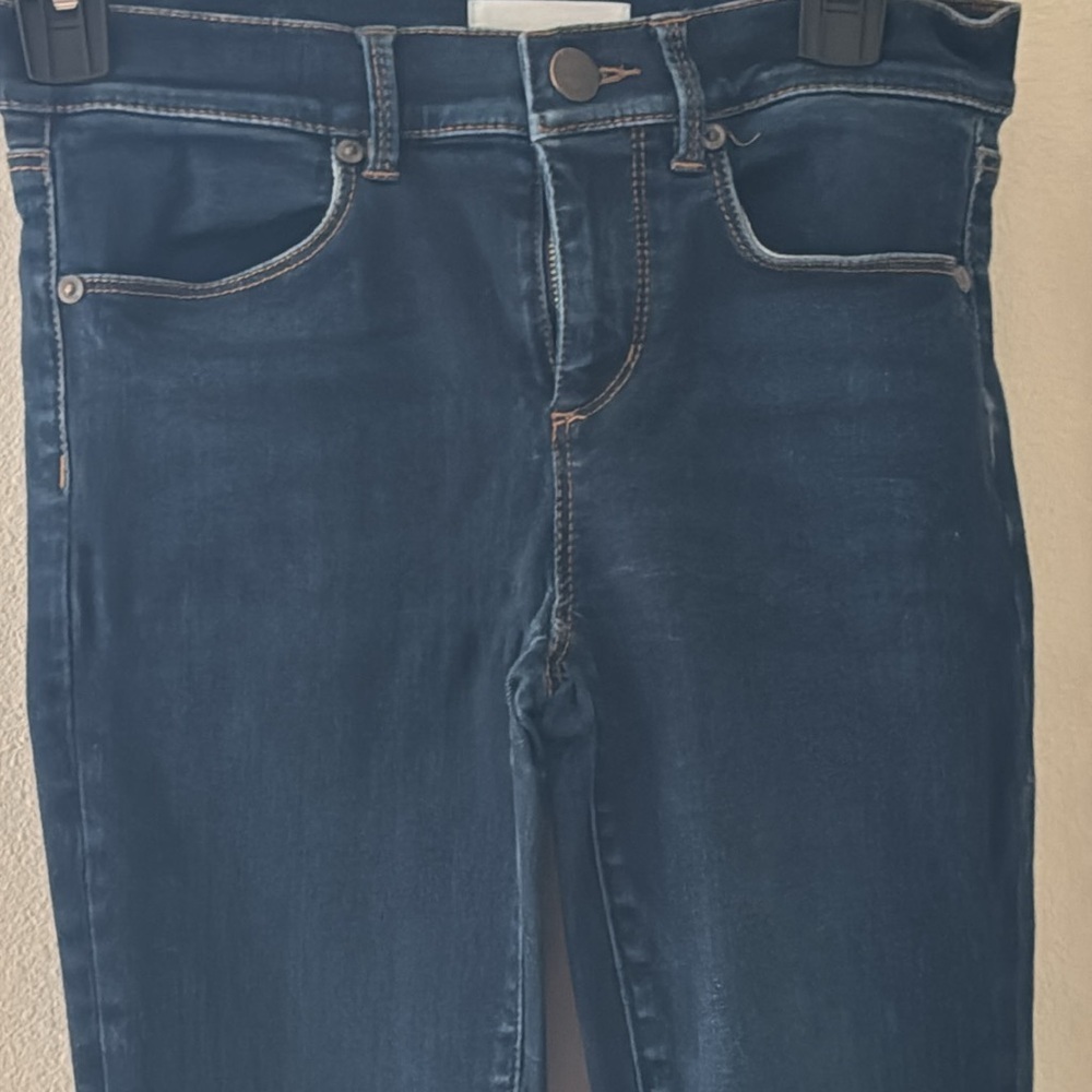 LOFT mid rise skinny stretch medium wash jeans sz 2P / 26